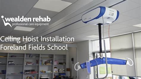 Ceiling Hoist Installation Foreland Fields School - YouTube