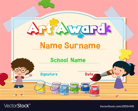 Art Certificate Template Free - Sarseh.com