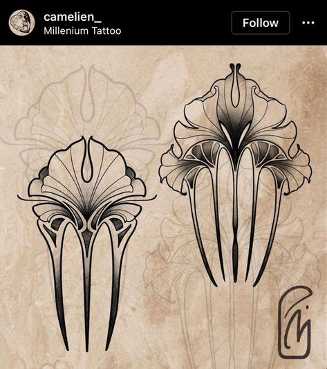 Top 10 art nouveau tattoo design ideas and inspiration