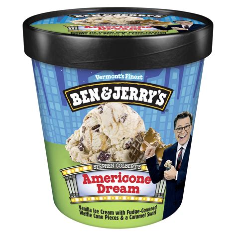 Ben & Jerry's Americone Dream Vanilla Ice Cream Pint, 16 oz - Walmart.com