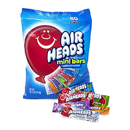 Airheads Mini Bars Assorted Flavors Bag Of 80 Pieces - Office Depot