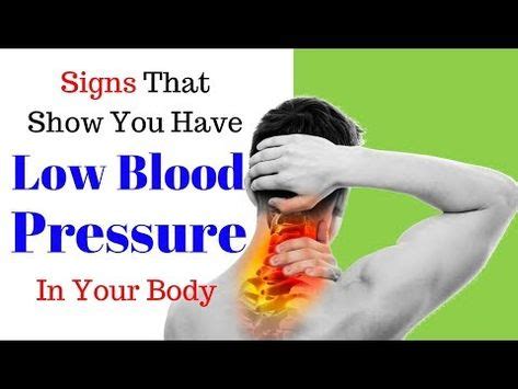 Symptoms of low blood pressure 8 early signs that you should never ...