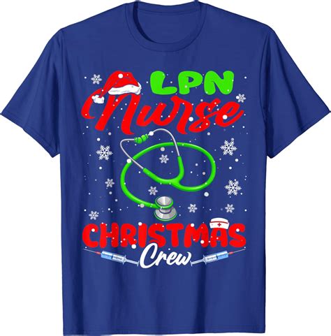 LPN Nurse Christmas Crew Funny Santa Nurse Nursing Team T-Shirt