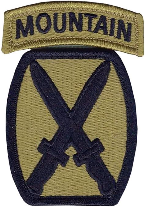 Amazon.com: 10th Mountain Division OCP Patch W Tab and Hook Fastener: Clothing