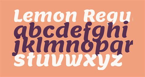 Lemon Regular free Font - What Font Is