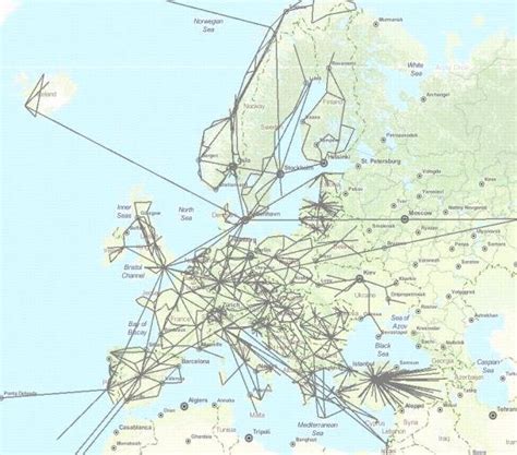 Internet backbone network topology in Europe [14]. | Download ...