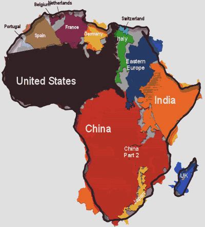 The True Size of Africa - USA, China, India, Japan, and Most of Europe ...