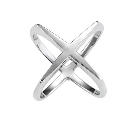 Sterling Silver X Ring | Sterling, Rings, Sterling silver