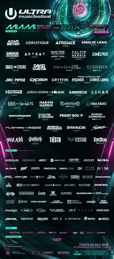 Ultra Music Festival Lineup 2024 - Carie Corrine