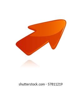 Orange Arrow Vector Stock Vector (Royalty Free) 57811219 | Shutterstock