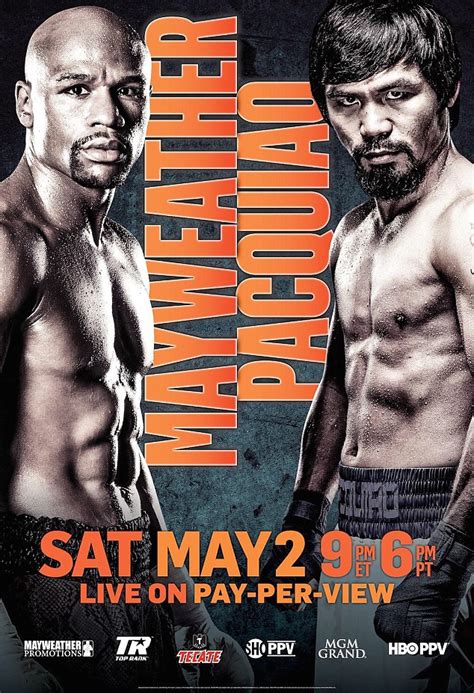 Floyd Mayweather vs Manny Pacquiao poster ahead of $300m Las Vegas ...