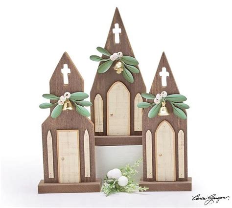 Natural Wood Christmas Church Shelf Sitter Assortment | Word Of Life ...