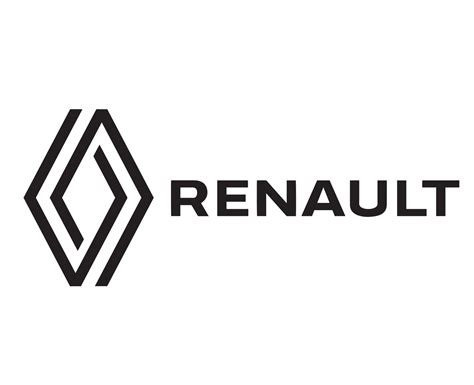 Renault Symbol Brand Car Logo Black Design French Automobile Vector Illustration 20499898 Vector ...