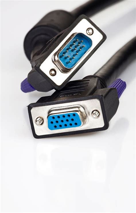 VGA Monitor Cable stock photo. Image of monitor, isolated - 34229232