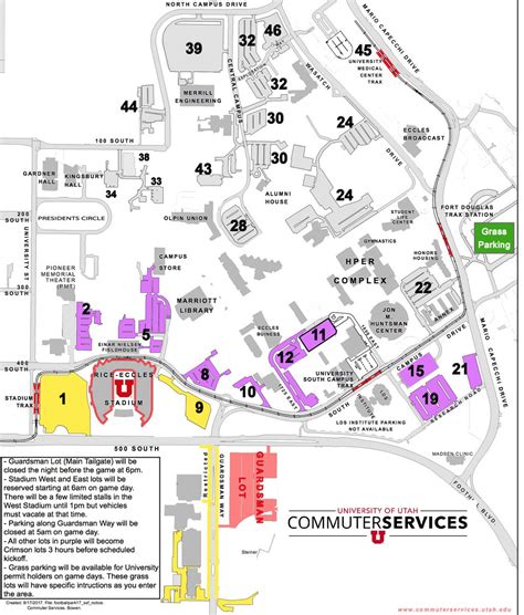 University Of Utah Parking Map | Gadgets 2018