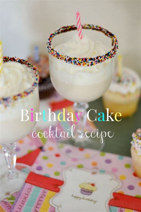 Birthday Cake Cocktail Recipe | Pinnacle Vodka | Yummy drinks, Birthday ...