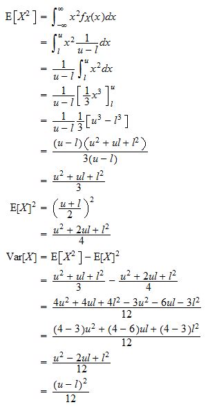 Uniform distribution | Properties, proofs, exercises