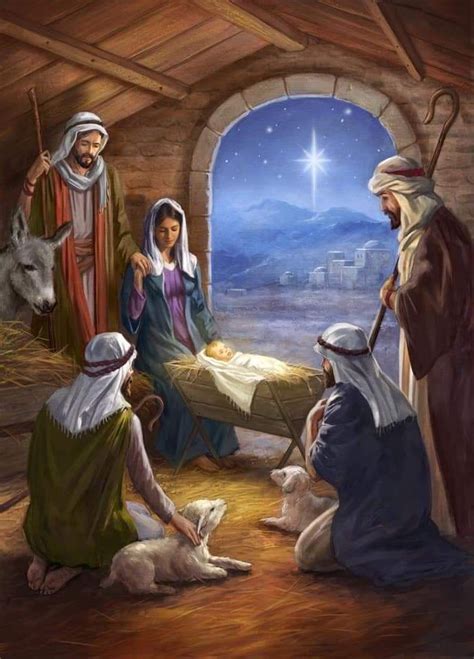 Natal-Manjedoura (45) | Christmas jesus, Charity christmas cards, Christmas scenes