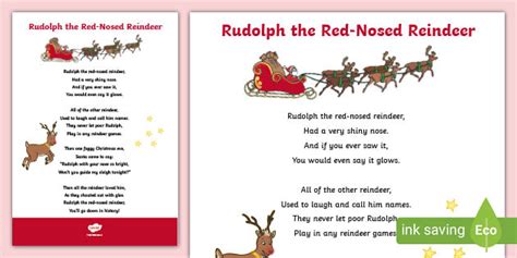 Rudolph the Red Nosed Reindeer Song Lyrics