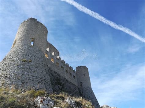 Castle of Rocca calascio stock image. Image of fort - 127923419