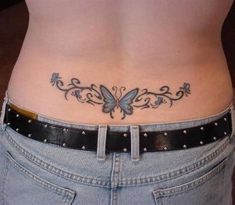 Pictures+7+of+19+-+Lower+Back+Tattoos+Image+Blue+Ink+Butterfly ...