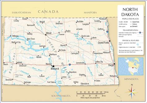 North Dakota County Map (Free and Printable)