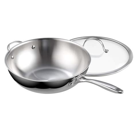 Buy Cooks Standard 02595 12-Inch Multi-Ply Clad Stainless Steel Wok ...