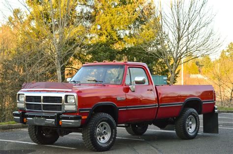 1991 DODGE RAM W250 SINGLE CAB LONG BED 4WD 5.9L CUMMINS TURBO DIESEL 12-VALVE - Classic Dodge ...