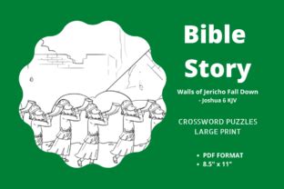 Bible Story - Walls of Jericho Fall Down Graphic by joseph varghese · Creative Fabrica