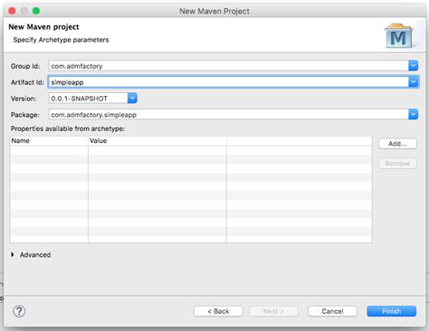 How to create an application with Maven in Eclipse | ADMFactory