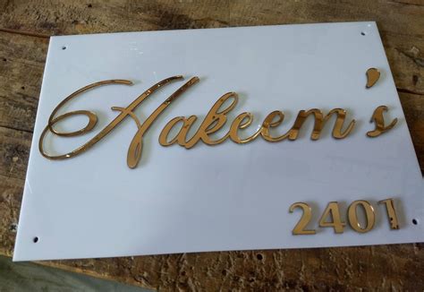 3D Embossed Acrylic Name Plate – Design 1.6 | HITCHKI