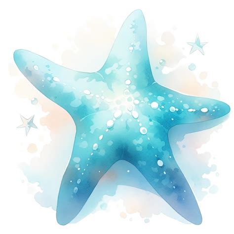 Premium Photo | Watercolor starfish illustration ai generativexa