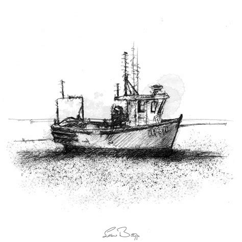 Original Fishing boat sketch | SeanBriggs