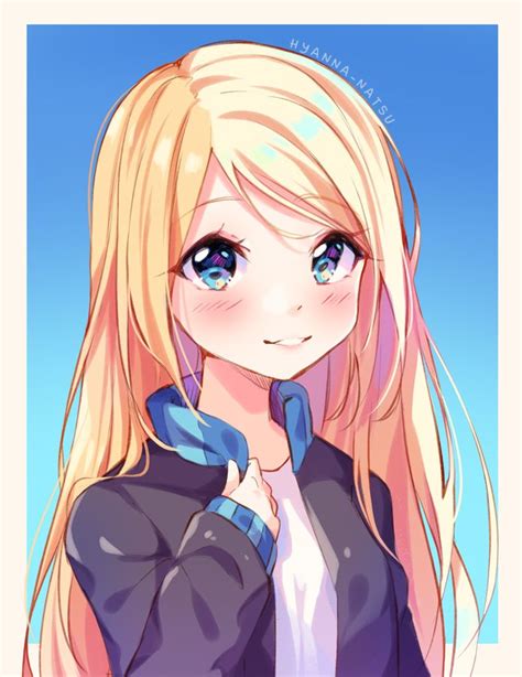 Commission - Kind Smile by Hyanna-Natsu | Blonde anime girl, Kawaii ...