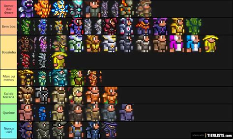 terraria armour Tier List Maker - TierLists.com