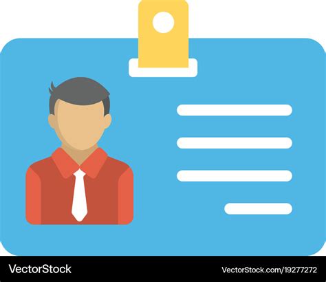 Employee id card Royalty Free Vector Image - VectorStock