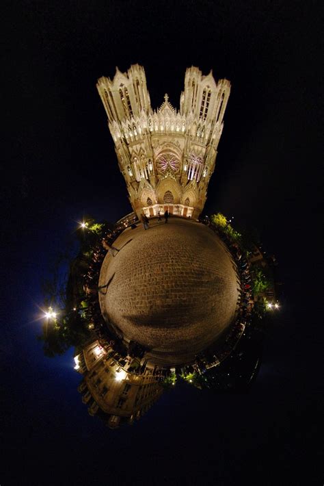 Cathédrale de Reims, by Night | Stereographic projection of … | Flickr