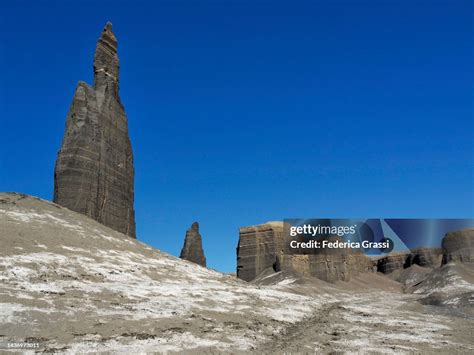 Pinnacle Rock Formation Called The Spire Or Long Dong Silver At The Mancos Badlands North ...