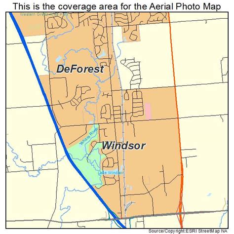 Aerial Photography Map of Windsor, WI Wisconsin