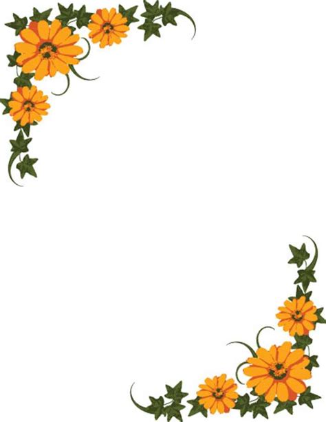 Flower border flower clip art border pictures reference – Clipartix