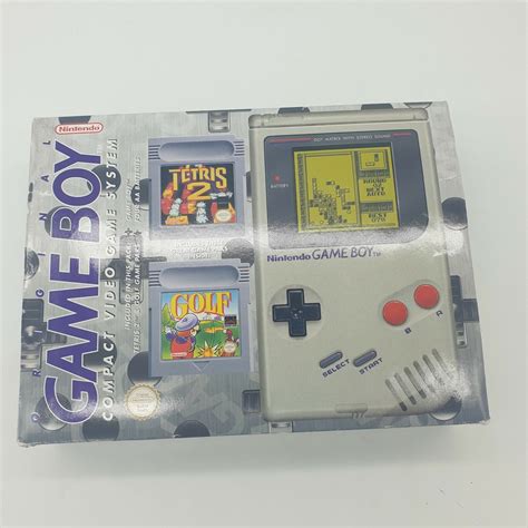 NEUF NEW Nintendo Gameboy Game boy Classic DMG RARE TETRIS+GOLF Boxed ...