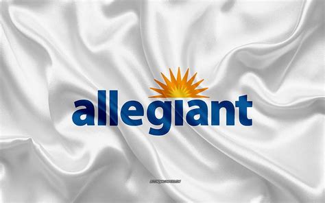 Allegiant Air logo, airline, white silk texture, airline logos, Allegiant Air emblem, HD ...