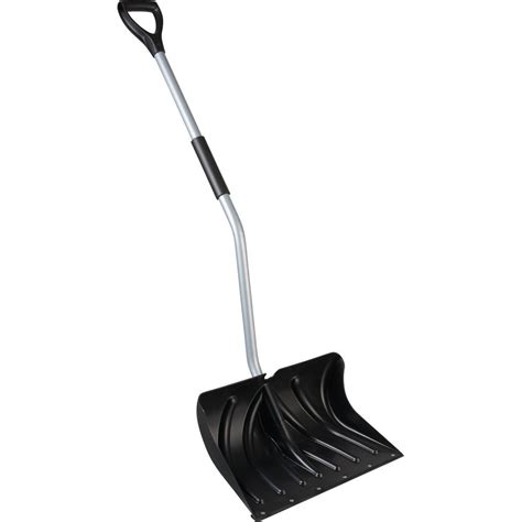 20 In. Poly Ergo Snow Shovel with Steel Wear Strip and 45 In. Steel ...