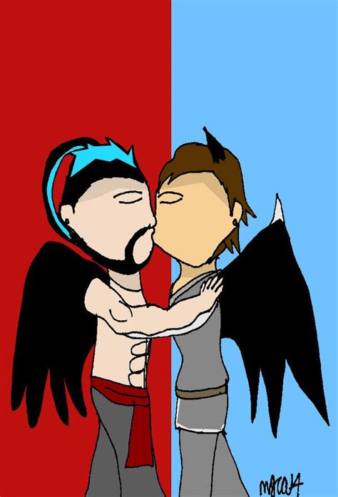 Art Trade: Angel and Demon Romance by HinataFox790 on DeviantArt