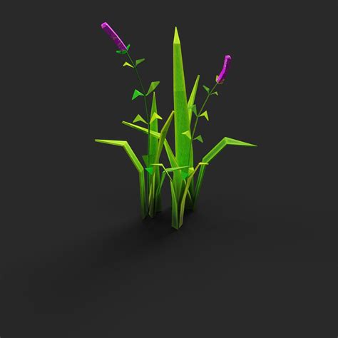 Low Poly Grass Mix 01 | FREE 3D Grass models | BlenderKit