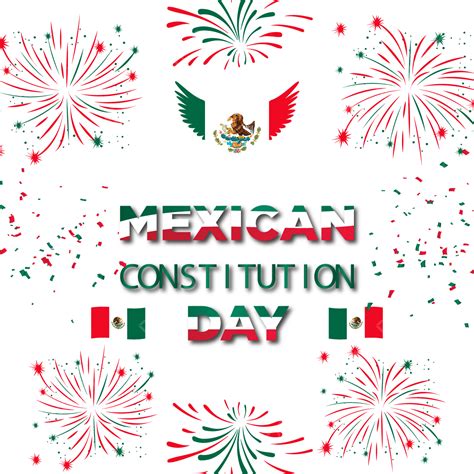 Constitution Day Vector Hd PNG Images, Mexican Constitution Day With Star And Flag, Mexican ...