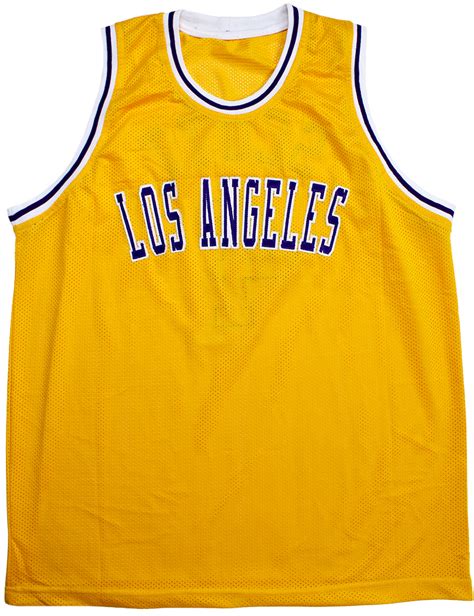 Byron Scott Autographed Los Angeles Yellow Custom Jersey Inscribed Showtime