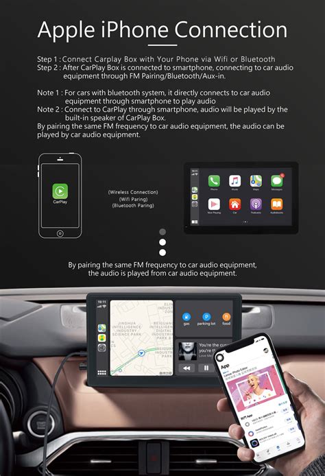 🔥 🔥 Wireless Apple CarPlay Dashboard Console with Reversing Camera - Carlinkit Factory Store