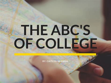 The ABC's of College | Abc college, Abc, College