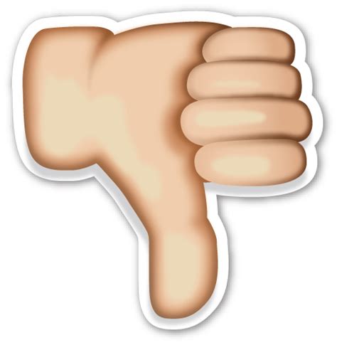 Thumbs Down Sign | Emojis de iphone, Emojis de whatsapp nuevos, Emojis